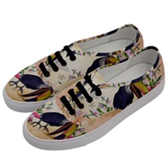 Funny Coutan With Flowers Men s Classic Low Top Sneakers by FantasyWorld7