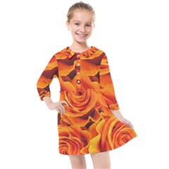 Flower Love Kids  Quarter Sleeve Shirt Dress by BIBILOVER