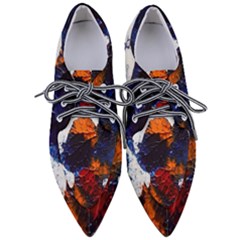 Falling Leaves Pointed Oxford Shoes by WILLBIRDWELL