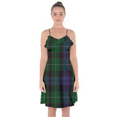 Abercrombie Tartan Ruffle Detail Chiffon Dress