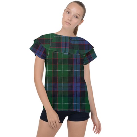 Abercrombie Tartan Ruffle Collar Chiffon Blouse by impacteesstreetwearfour