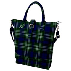 Tweedside District Tartan Buckle Top Tote Bag by impacteesstreetwearfour