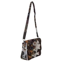 Mechanical Beauty  Shoulder Bag With Back Zipper by CKArtCreations