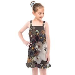 Mechanical Beauty  Kids  Overall Dress by CKArtCreations