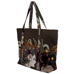 Mechanical Beauty Zip Up Canvas Bag by CKArtCreations