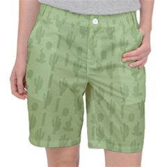 Cactus Pattern Pocket Shorts by Valentinaart
