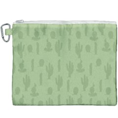 Cactus Pattern Canvas Cosmetic Bag (xxxl) by Valentinaart