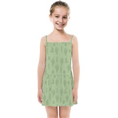 Cactus Pattern Kids  Summer Sun Dress by Valentinaart