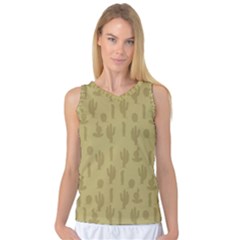 Cactus Pattern Women s Basketball Tank Top by Valentinaart