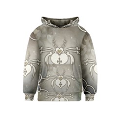 Wonderful Decorative Spider With Hearts Kids  Pullover Hoodie by FantasyWorld7