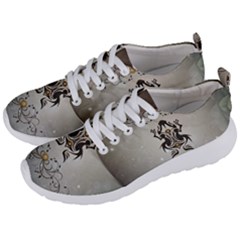 Wonderful Elegant Frog With Flowers Men s Lightweight Sports Shoes by FantasyWorld7