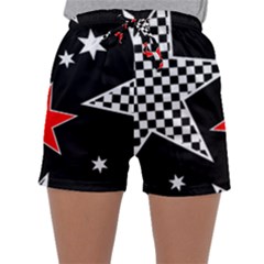 Questioning Anything - Star Design Sleepwear Shorts by WensdaiAmbrose