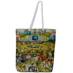 Hieronymus Bosch The Garden Of Earthly Delights Full Print Rope Handle Tote (large)
