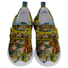 Hieronymus Bosch The Garden Of Earthly Delights Kids  Velcro No Lace Shoes by impacteesstreetwearthree