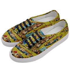 Hieronymus Bosch The Garden Of Earthly Delights (closeup) Women s Classic Low Top Sneakers by impacteesstreetwearthree