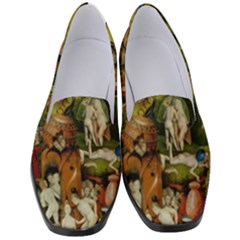 Hieronymus Bosch The Garden Of Earthly Delights (closeup) 3 Women s Classic Loafer Heels by impacteesstreetwearthree