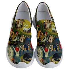 Hieronymus Bosch The Garden Of Earthly Delights (closeup) 2 Women s Lightweight Slip Ons by impacteesstreetwearthree