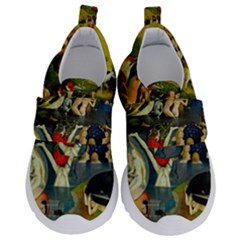 Hieronymus Bosch The Garden Of Earthly Delights (closeup) 2 Kids  Velcro No Lace Shoes by impacteesstreetwearthree