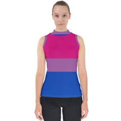 Bisexual Pride Flag Bi Lgbtq Flag Mock Neck Shell Top by lgbtnation