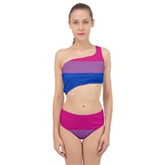 Bisexual Pride Flag Bi Lgbtq Flag Spliced Up Two Piece Swimsuit by lgbtnation