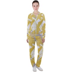 Ochre Yellow And Grey Abstract Casual Jacket And Pants Set by charliecreates