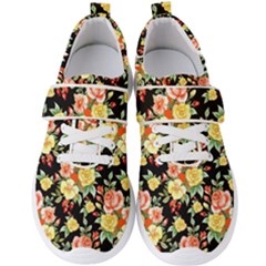 Flowers Watercolor Men s Velcro Strap Shoes by ArtworkByPatrick
