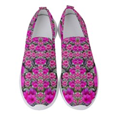 From The Sky Came Flowers In Peace Women s Slip On Sneakers by pepitasart
