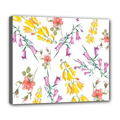 Wild Flower Deluxe Canvas 24  X 20  (stretched) by charliecreates