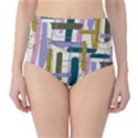 Modernist Pink High-Waist Bikini Bottom View1