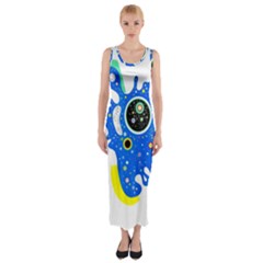 Stars Wassily Kandinsky Fitted Maxi Dress by impacteesstreetwearthree
