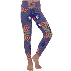 Morocco Tile Traditional Marrakech Kids  Lightweight Velour Classic Yoga Leggings by Pakrebo