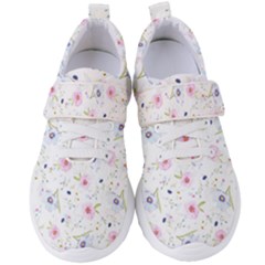 Floral Pattern Background Women s Velcro Strap Shoes by Pakrebo