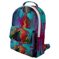 Background Sci Fi Fantasy Colorful Flap Pocket Backpack (small) by Pakrebo