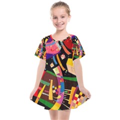 Kandinsky Composition X Kids  Smock Dress