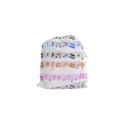 Music Background Music Note Drawstring Pouch (xs) by Pakrebo