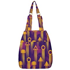 Background Pattern Non Seamless Center Zip Backpack