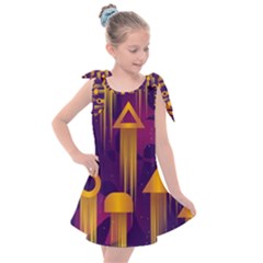 Background Pattern Non Seamless Kids  Tie Up Tunic Dress