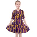 Background Pattern Non Seamless Kids  All Frills Chiffon Dress View1