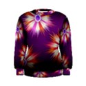 Floral Non Seamless Pattern Purple Women s Sweatshirt View1