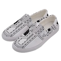 New Technology Men s Canvas Slip Ons by WensdaiAmbrose