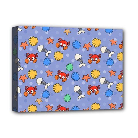 Crabs Pattern Deluxe Canvas 16  X 12  (stretched) 