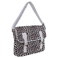 3d Leopard Print Black Brown White Buckle Messenger Bag by LoolyElzayat