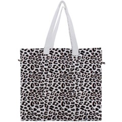 3d Leopard Print Black Brown White Canvas Travel Bag by LoolyElzayat