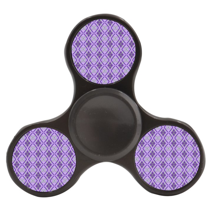 Argyle Large Purple Pattern Finger Spinner