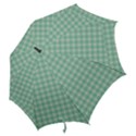 Argyle Light Green Pattern Hook Handle Umbrellas (Small) View2