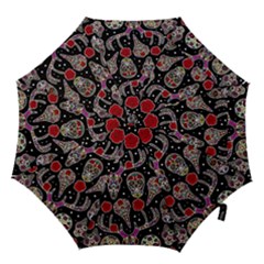 Mexican Sugar Skull Hook Handle Umbrella (medium) by 100rainbowdresses