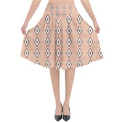 Peachy Keen Flared Midi Skirt by WensdaiAmbrose