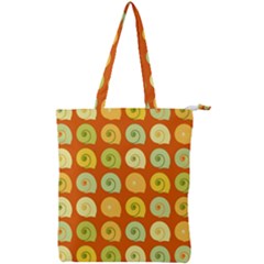 Snails Shell Double Zip Up Tote Bag by WensdaiAmbrose