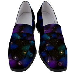 Serene Space Women s Chunky Heel Loafers by JadehawksAnD