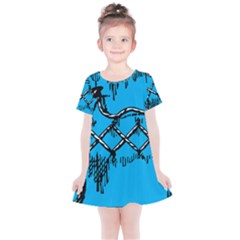 Cross-stitched Kids  Simple Cotton Dress by WensdaiAmbrose